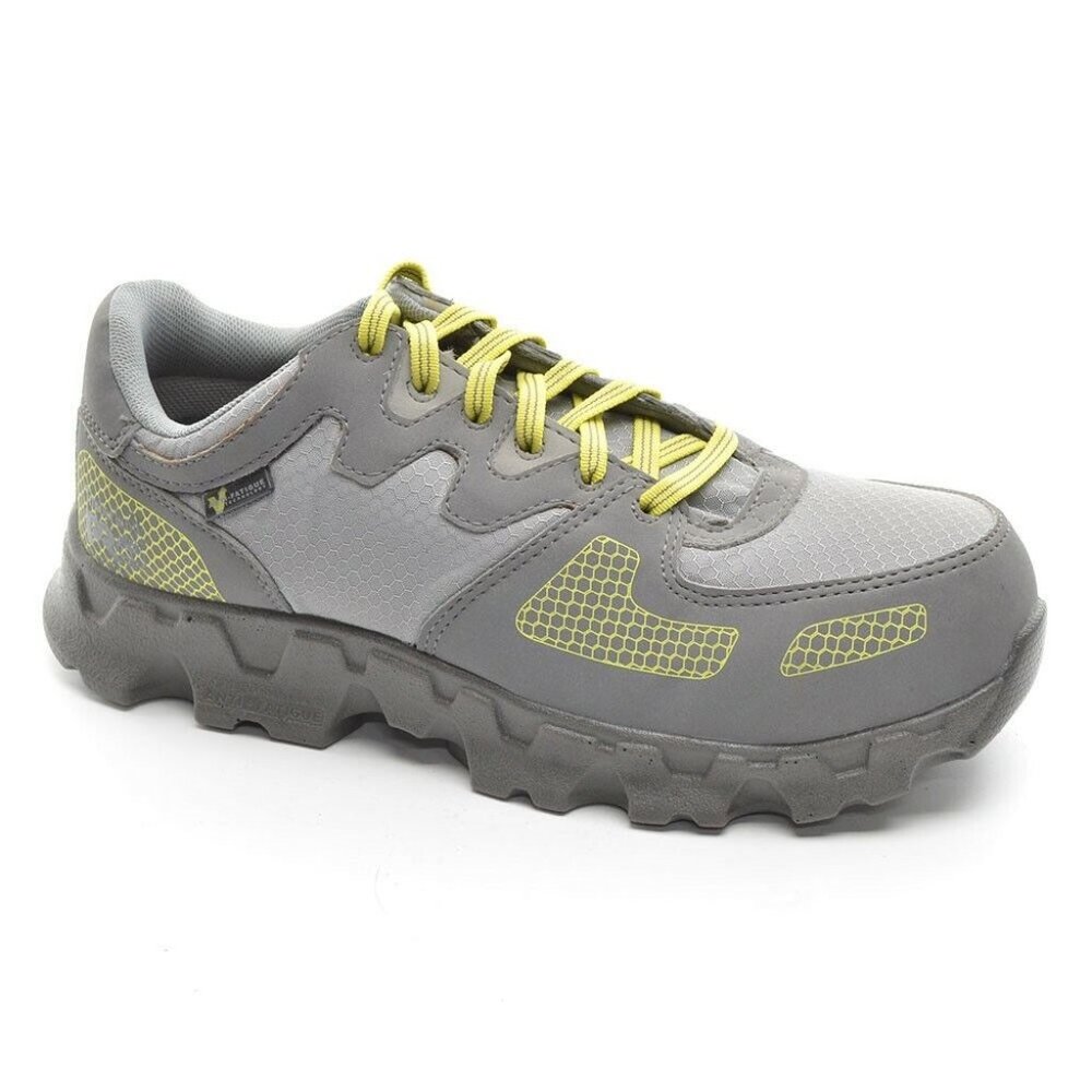Timberland Powertrain Gray Leather Sneaker 6.5 M New